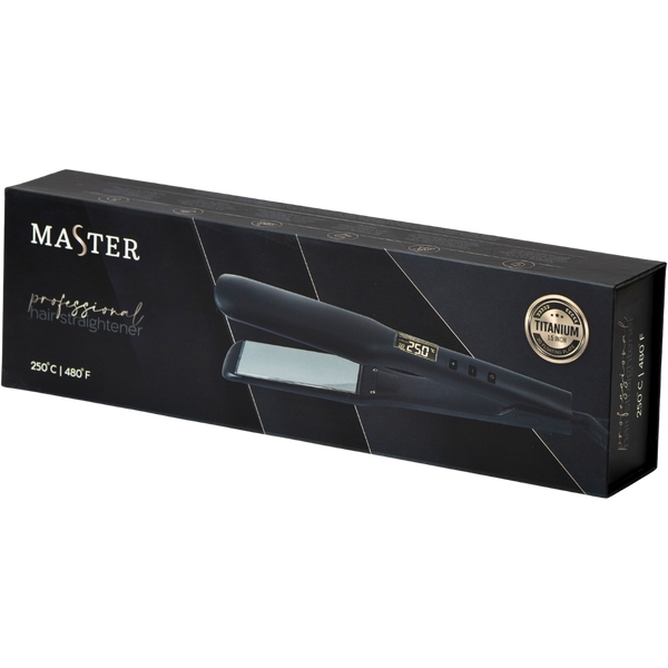 - מחליק טיטניום מקצועי לשיער MASTER Headway עד 250 מעלות מאת הד פרו HEAD PRO | | אידיאלית ל- הד פרו מחליקי שיער | מושלמת ל- {{ product_use_case }}