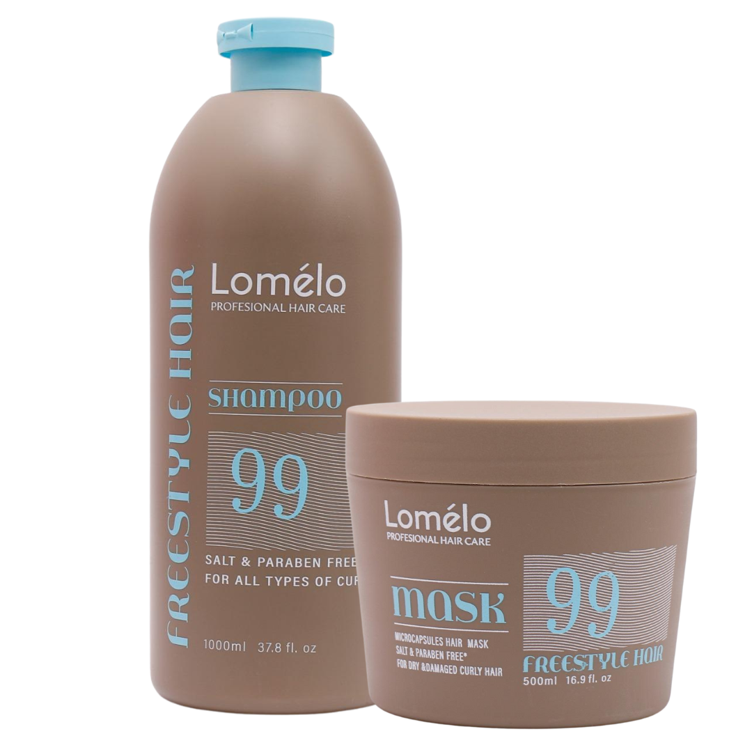 מארז שמפו + מסכה לומלו LOMELO לשיער מתולתל