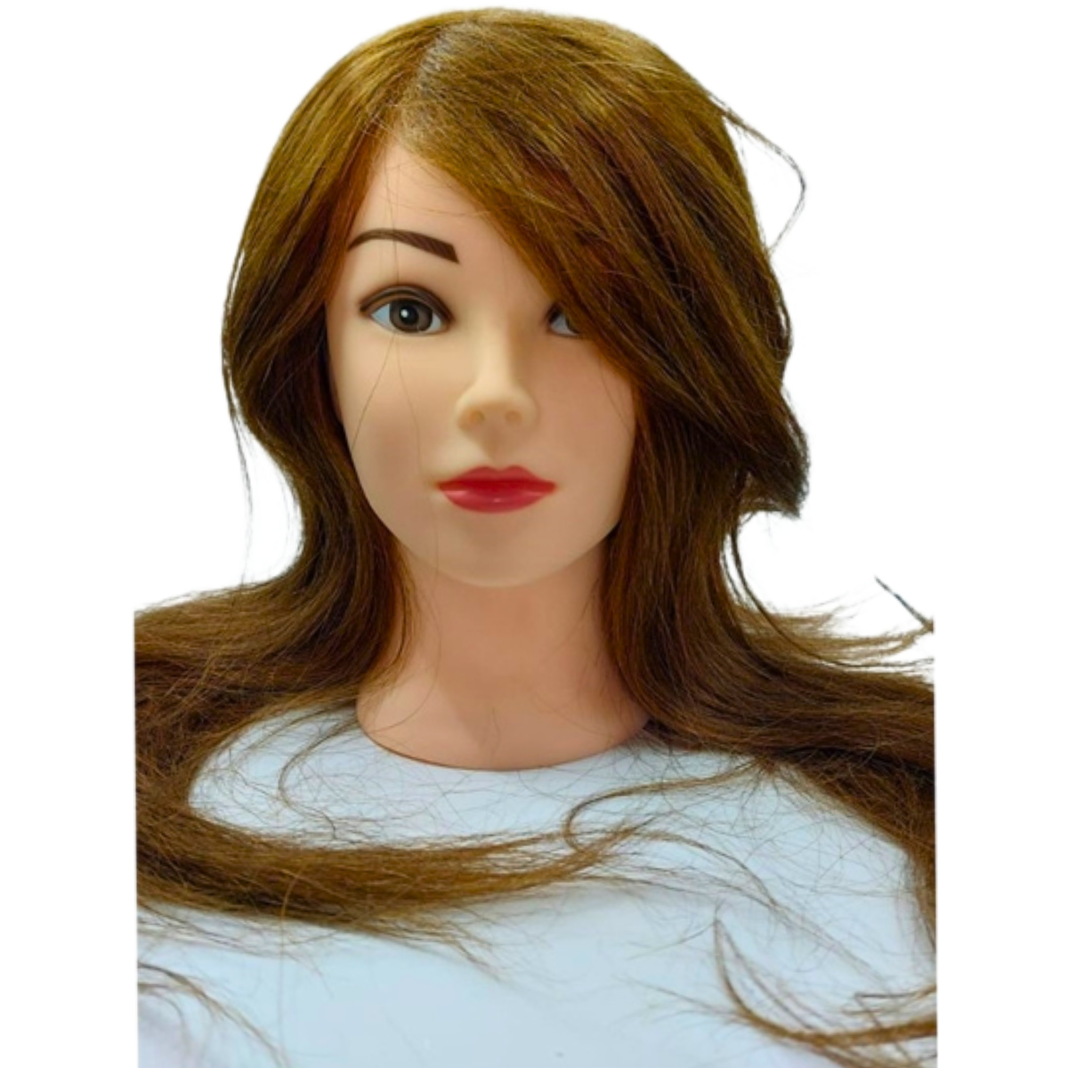 - ראש בובה לתסרוקות צבע חום שיער 100% טבעי מאת 2Hair | | אידיאלית ל- מוצרים לספר מוצרים לשיער | מושלמת ל- {{ product_use_case }}