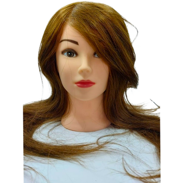 - ראש בובה לתסרוקות צבע חום שיער 100% טבעי מאת 2Hair | | אידיאלית ל- מוצרים לספר מוצרים לשיער | מושלמת ל- {{ product_use_case }}