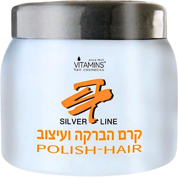 קרם לשיער ויטמינס קרם הברקה ועיצוב 500 מ"ל ויטמינס VITAMINS ויטמינס חימר ווקס לשיער מוצרי שיער לגבר