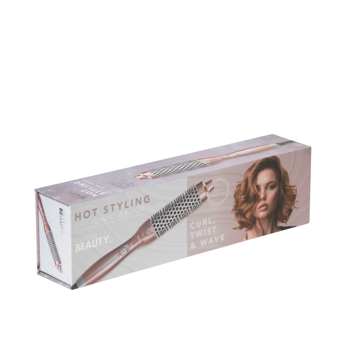 - מברשת חשמלית עגולה ליצירת סלסול HOT STYLING בצבע רוז גולד \ שחור קורטקס מאת קורטקס CORTEX | | אידיאלית ל- מסלסלי שיער קורטקס | מושלמת ל- {{ product_use_case }}