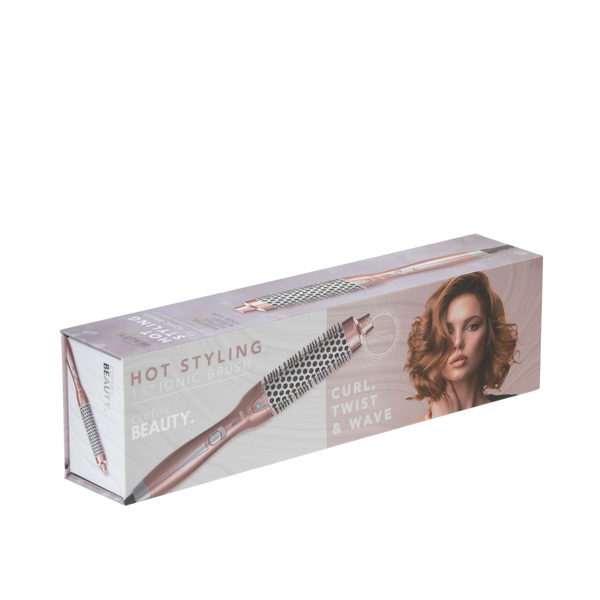 - מברשת חשמלית עגולה ליצירת סלסול HOT STYLING בצבע רוז גולד \ שחור קורטקס מאת קורטקס CORTEX | | אידיאלית ל- מסלסלי שיער קורטקס | מושלמת ל- {{ product_use_case }}