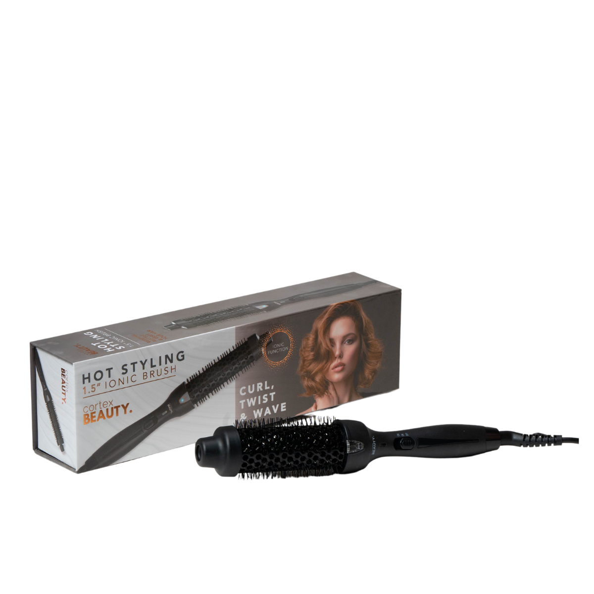 - מברשת חשמלית עגולה ליצירת סלסול HOT STYLING בצבע רוז גולד \ שחור קורטקס מאת קורטקס CORTEX | | אידיאלית ל- מסלסלי שיער קורטקס | מושלמת ל- {{ product_use_case }}
