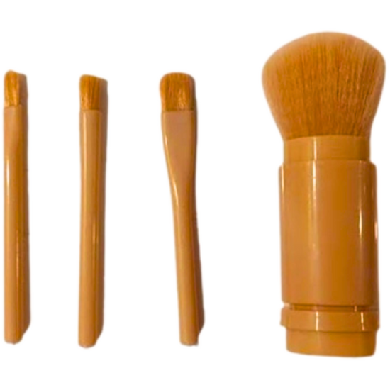 נלווים לאיפור - סט מברשות איפור לנסיעות 4 מברשות ב 1 מאת 2Hair | | אידיאלית ל- מוצרי איפור | מושלמת ל- {{ product_use_case }}