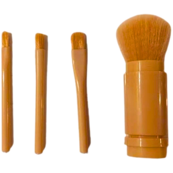 - סט מברשות איפור לנסיעות 4 מברשות ב 1 מאת 2Hair | | אידיאלית ל- מוצרי איפור | מושלמת ל- {{ product_use_case }}