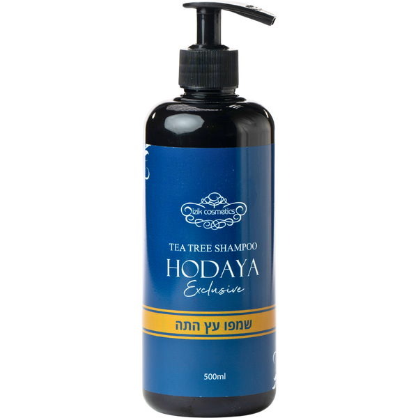 שמפו לשיער - שמפו עץ התה HODAYA לטיפול בקשקשים וסבוריאה 500 מ"ל מאת אייזיק קוסמטיקס IZIK COSMETICS | | אידיאלית ל- אייזיק קוסמטיקס ללא מלחים שמפו לשיער | מושלמת ל- {{ product_use_case }}