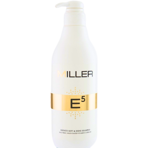 שמפו לשיער - שמפו ללא מלחים MILLER E5 מועשר בקרטין מסדרת גולד מילר 500 מ"ל מאת מילר MILLER | | אידיאלית ל- ללא מלחים מילר שמפו לשיער | מושלמת ל- {{ product_use_case }}