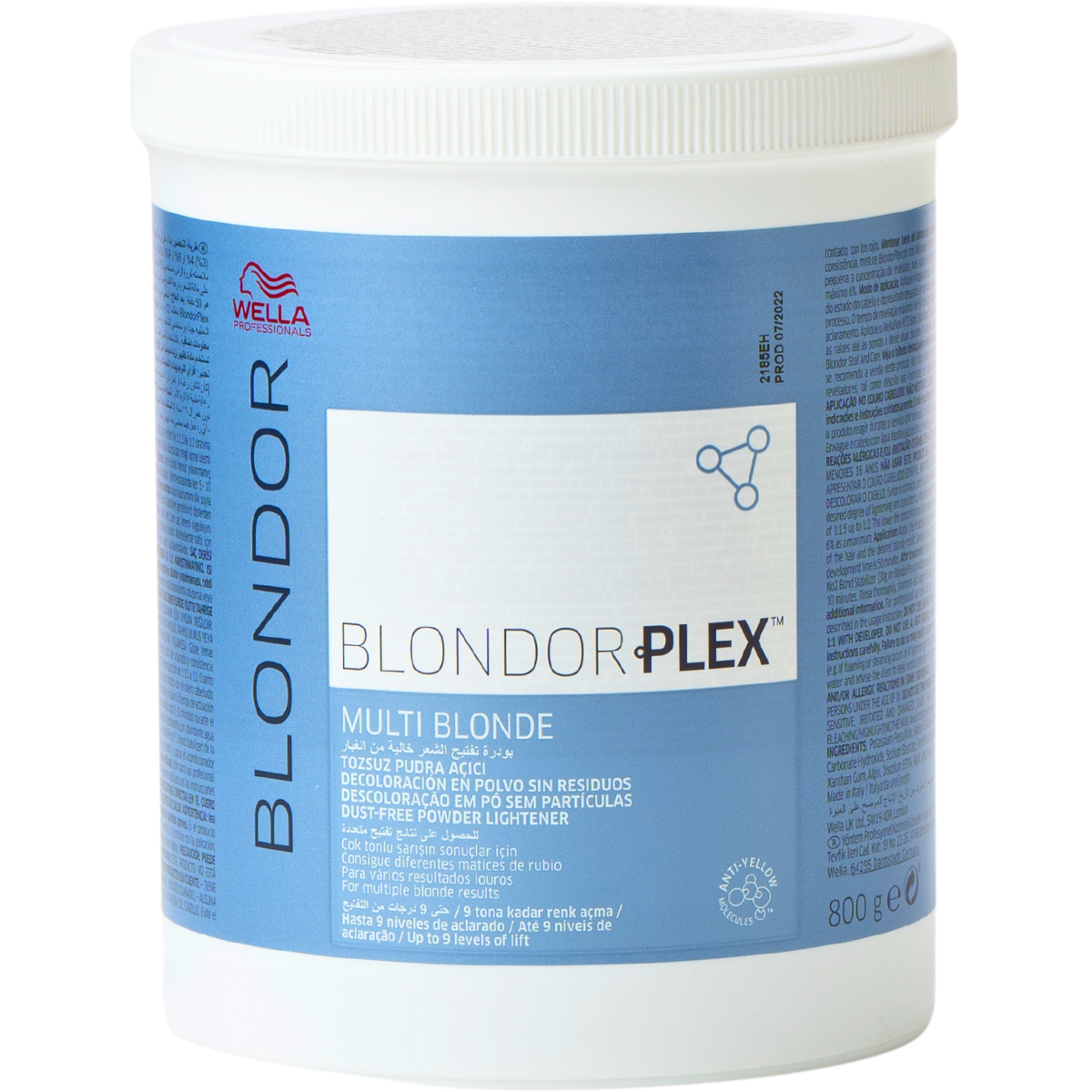 אבקת הבהרה לשיער - אבקה להבהרת שיער BLONDOR PLEX בלונדור פלקס 9 טון 800 גר` וולה מאת וולה WELLA | | אידיאלית ל- אבקת הבהרה לשיער וולה | מושלמת ל- {{ product_use_case }}