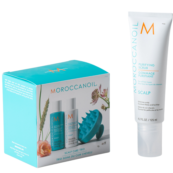 מארז שי - מארז התנסות לטיפוח הקרקפת MOROCCANOIL SCALP שמן מרוקאי + פילינג לטיהור הקרקפת שמן מרוקאי 125 מ"ל מאת שמן מרוקאי MOROCCANOIL | | אידיאלית ל- טיפול לקרקפת מארזי שי מרכך לשיער שמן מרוקאי שמפו לשיער | מושלמת ל- {{ product_use_case }}