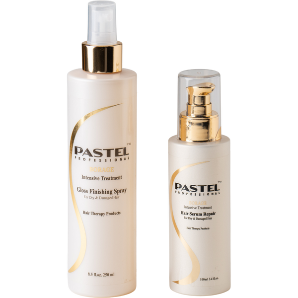 מארז שי - ספריי ברק וגימור PASTEL פסטל 250 מ"ל +סרום לשיער פסטל 100 מ"ל מאת פסטל PASTEL | | אידיאלית ל- מארזי שי ספריי לשיער סרום לשיער פסטל | מושלמת ל- {{ product_use_case }}