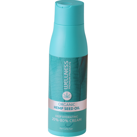 קרם גלייז לשיער - קרם גלייז 80/20 לשיער מתולתל וולנס 500 מ