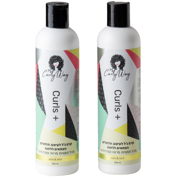 מארז שי - מארז זוג קרם ג`ל לעיצוב תלתלים CURLS + קרלי וואי 300 מ"ל * 2 מאת מיי קרלי וואי MY CURLY WAY | | אידיאלית ל- מארזי שי מיי קרלי וואי קרם גלייז לשיער מתולתל קרם גלייז לתלתלים | מושלמת ל- {{ product_use_case }}