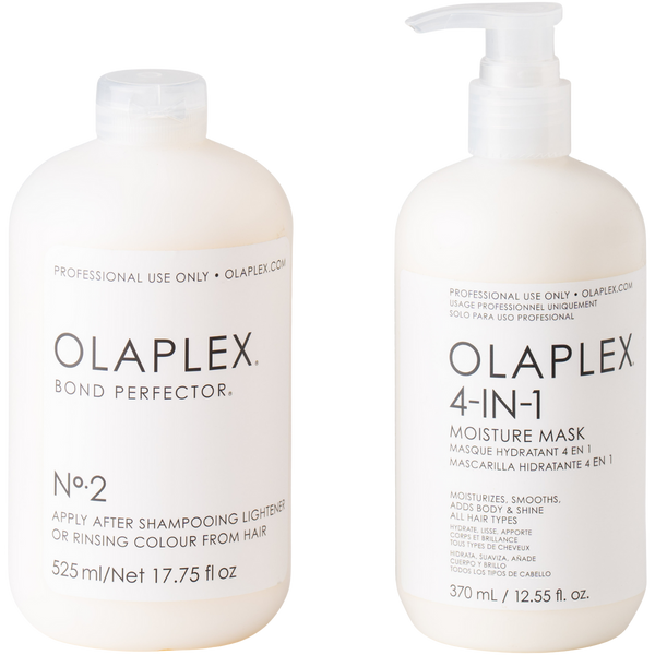 מארז שי - סט תכשיר לשיער לחיזוק מבנה השערה OLAPLEX NO.2 אולפלקס 525 מ"ל + מסכה אינטנסיבית לשיער 4 ב-1 OLAPLEX אולפלקס 370 מ"ל מאת אולפלקס OLAPLEX | | אידיאלית ל- אולפלקס מארזי שי שיקום שיער | מושלמת ל- {{ product_use_case }}