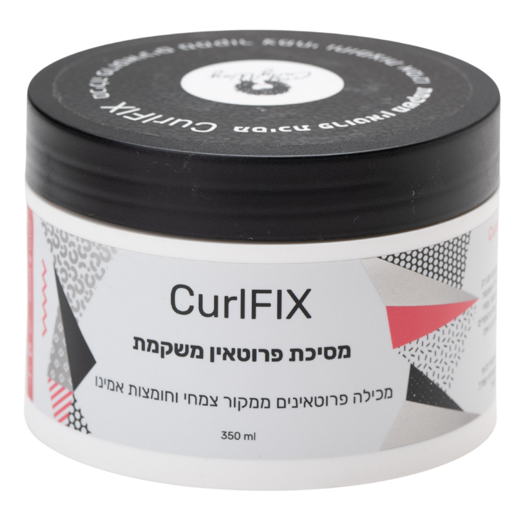 מסכה לשיער - מסכת פרוטאין משקמת CURLFIX מיי קרלי וואי 350 מ"ל מאת מיי קרלי וואי MY CURLY WAY | | אידיאלית ל- מיי קרלי וואי מסכה לשיער | מושלמת ל- {{ product_use_case }}
