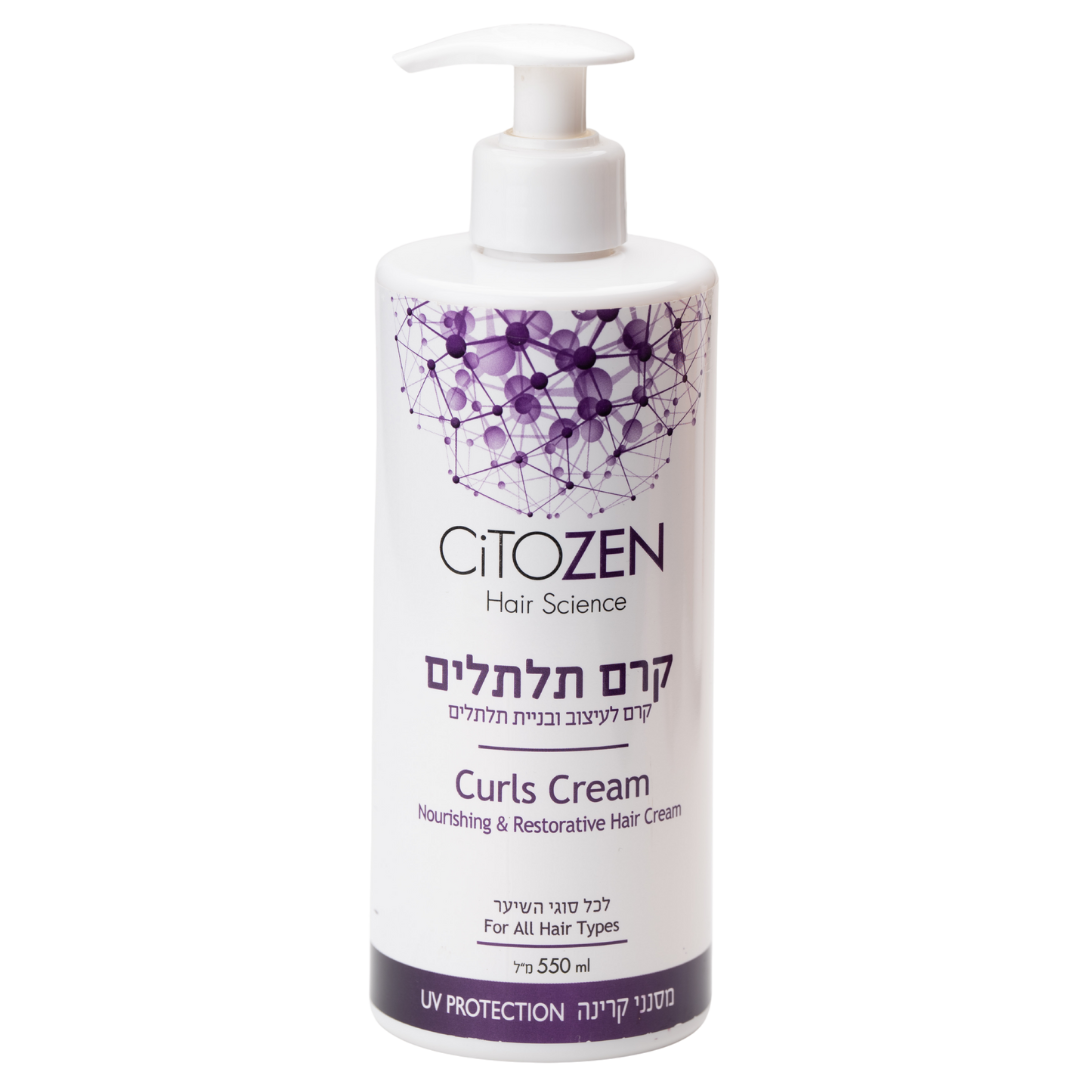קרם לשיער - קרם לעיצוב ובניית תלתלים CHITOZEN ציטוזן 500 מ"ל מאת ציטוזן CITOZEN | | אידיאלית ל- הגנה מהשמש ציטוזן קרם לחות לשיער קרם לשיער מתולתל | מושלמת ל- {{ product_use_case }}