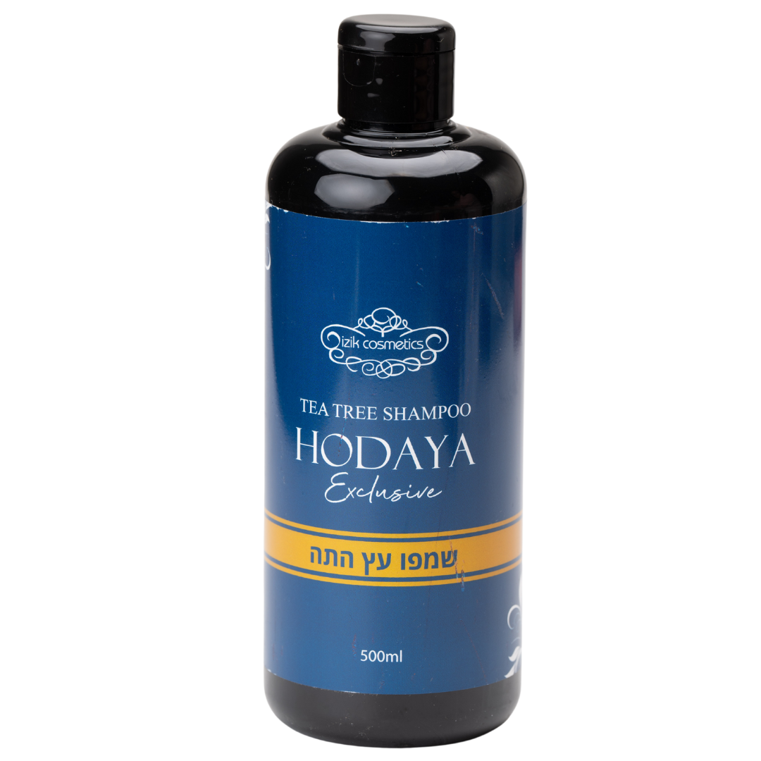 שמפו לשיער - שמפו עץ התה HODAYA לטיפול בקשקשים וסבוריאה 500 מ"ל מאת אייזיק קוסמטיקס IZIK COSMETICS | | אידיאלית ל- אייזיק קוסמטיקס ללא מלחים שמפו לשיער | מושלמת ל- {{ product_use_case }}