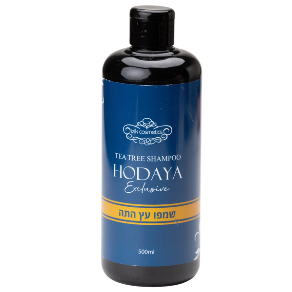 שמפו לשיער - שמפו עץ התה HODAYA לטיפול בקשקשים וסבוריאה 500 מ"ל מאת אייזיק קוסמטיקס IZIK COSMETICS | | אידיאלית ל- אייזיק קוסמטיקס ללא מלחים שמפו לשיער | מושלמת ל- {{ product_use_case }}
