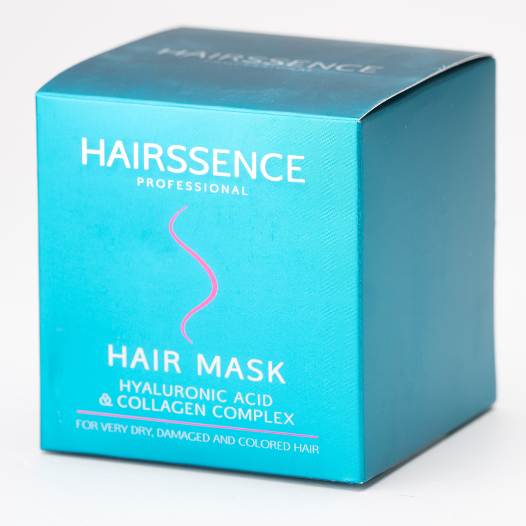 מסכה לשיער - מסכה לשיער HAIRSSENCE חומצה היאלורונית וקולגן לשיער יבש, פגום וצבוע 500 מ"ל מאת היירסנס Hairssence | | אידיאלית ל- היירסנס מסכה לשיער | מושלמת ל- {{ product_use_case }}