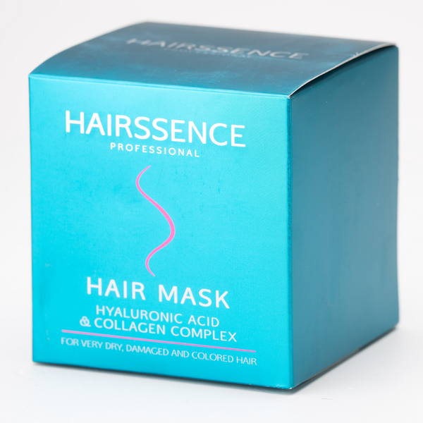 מסכה לשיער - מסכה לשיער HAIRSSENCE חומצה היאלורונית וקולגן לשיער יבש, פגום וצבוע 500 מ"ל מאת היירסנס Hairssence | | אידיאלית ל- היירסנס מסכה לשיער | מושלמת ל- {{ product_use_case }}