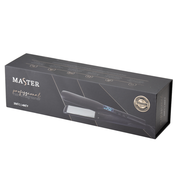 - מחליק טיטניום מקצועי לשיער MASTER Headway עד 250 מעלות מאת הד פרו HEAD PRO | | אידיאלית ל- הד פרו מחליקי שיער | מושלמת ל- {{ product_use_case }}