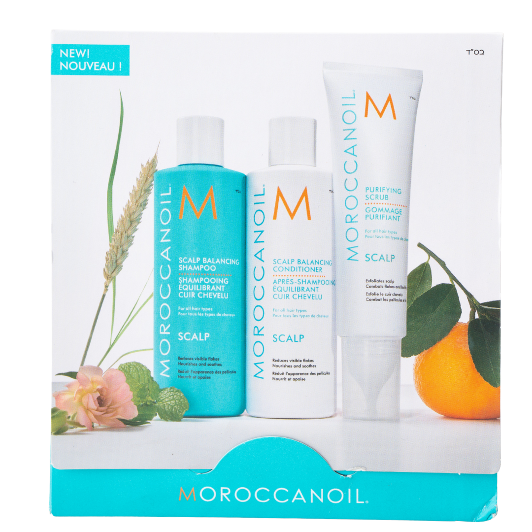 מארז שי - מארז התנסות לטיפוח הקרקפת MOROCCANOIL SCALP שמן מרוקאי + פילינג לטיהור הקרקפת שמן מרוקאי 10 מ"ל מאת שמן מרוקאי MOROCCANOIL | | אידיאלית ל- טיפול לקרקפת מארזי שי מרכך לשיער שמן מרוקאי שמפו לשיער | מושלמת ל- {{ product_use_case }}