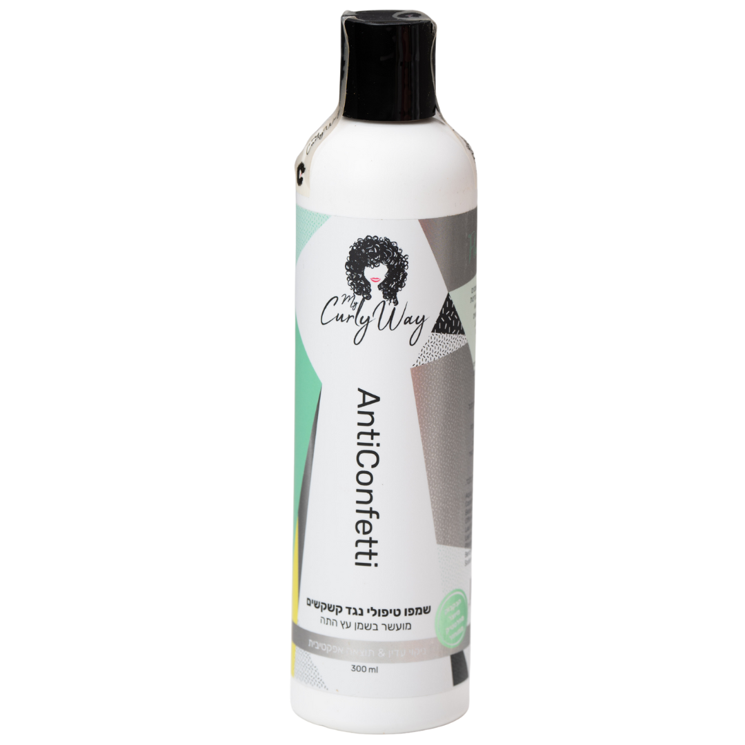 שמפו לשיער - שמפו טיפולי נגד קשקשים AntiConfetti מועשר בשמן עץ התה מיי קרלי וואי 300 מ"ל מאת מיי קרלי וואי MY CURLY WAY | | אידיאלית ל- טיפול לקרקפת מיי קרלי וואי שמפו לשיער שמפו לשיער מתולתל | מושלמת ל- {{ product_use_case }}