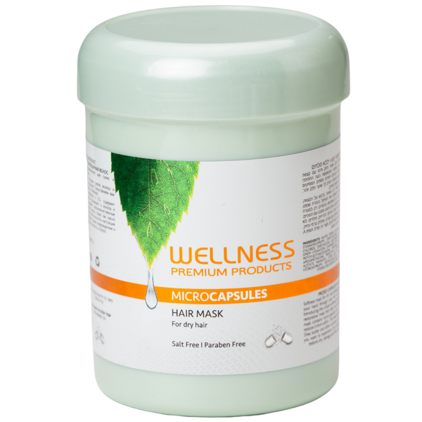 מסכה לשיער - מסכה לשיער וולנס עם קפסולות קרטין 1000 מ"ל מאת וולנס WELLNESS | | אידיאלית ל- וולנס מסכה לשיער | מושלמת ל- {{ product_use_case }}