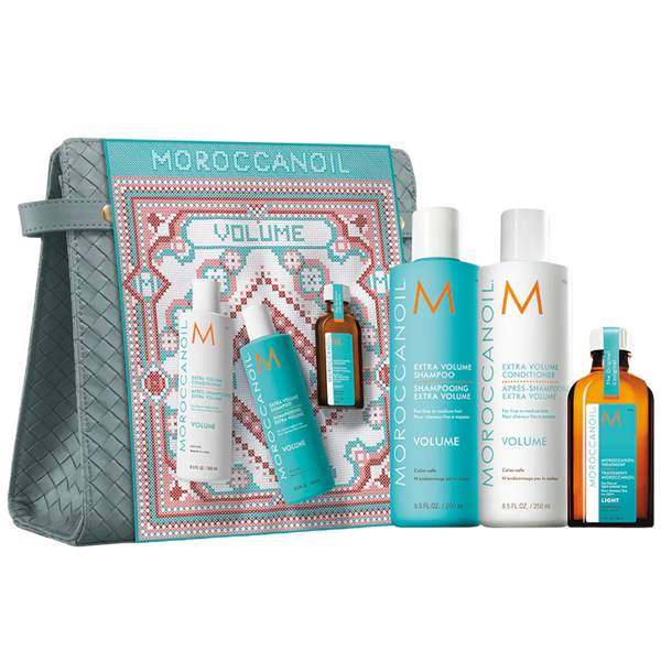 מארזי שי - מארז חגיגי לנפח מלא ועשיר VOLUME מושלם לשיער דק ודליל MOROCCANOIL להענקת נפח מלא ועשיר לשיער דק ודליל שמן מרוקאי – ארוז בתיק קוסמטי מעוצב במתנה מאת שמן מרוקאי MOROCCANOIL | | אידיאלית ל- מארזי שי מרכך לשיער סרום לשיער שמן מרוקאי שמפו לשיער | מושלמת ל- {{ product_use_case }}