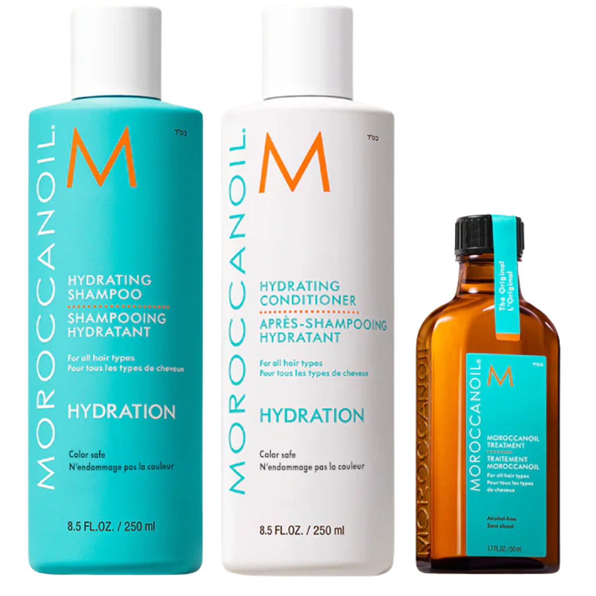 מארזי שי - מארז הידריישן HYDRATION חגיגי במהדורה מוגבלת להענקת לחות המתאים לכל סוגי השיער שמן מרוקאי MOROCCANOIL מאת שמן מרוקאי MOROCCANOIL | | אידיאלית ל- מארזי שי מרכך לשיער סרום לשיער שמן מרוקאי שמפו לשיער | מושלמת ל- {{ product_use_case }}