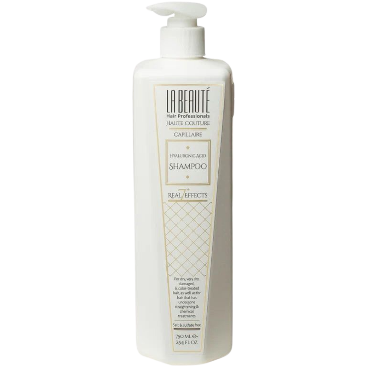 מארז שמפו + מסכה חומצה היאלורונית LA BEAUTE לשיער יבש, יבש מאוד ופגום, צבוע ולשיער שעבר החלקות וטיפולים כימיים ללא מלחים וסולפטים לה בוטה