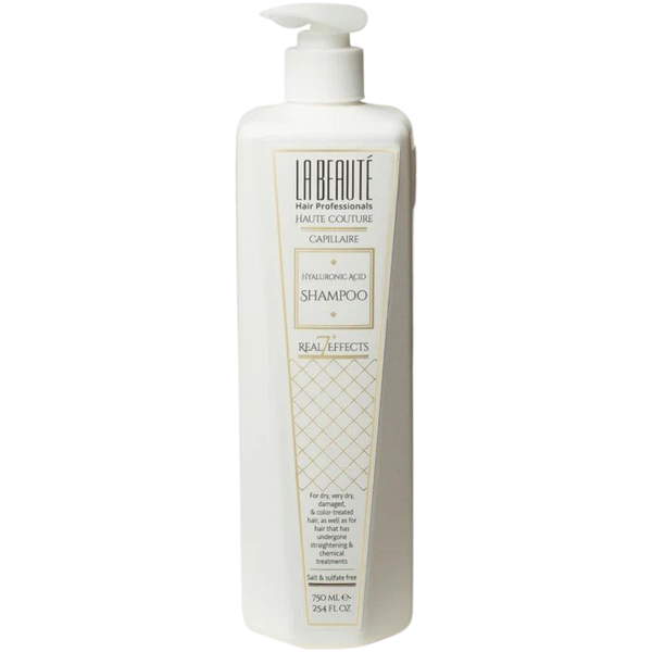 מארז שמפו + מסכה חומצה היאלורונית LA BEAUTE לשיער יבש, יבש מאוד ופגום, צבוע ולשיער שעבר החלקות וטיפולים כימיים ללא מלחים וסולפטים לה בוטה