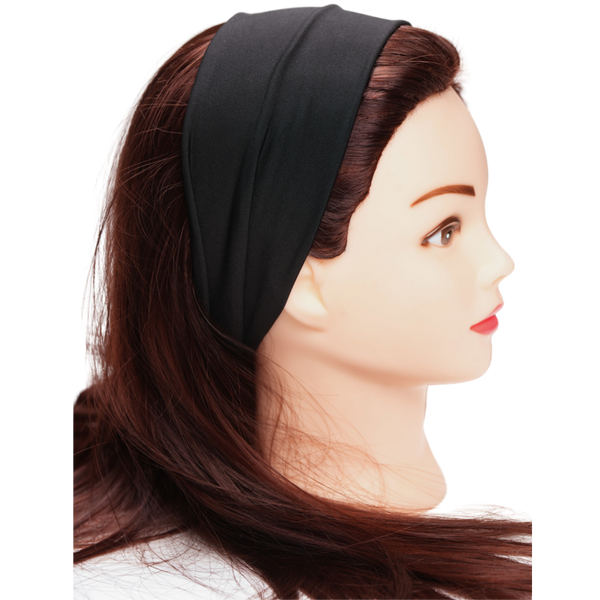 - סרט מצח רחב לשיער – שחור מאת 2Hair | | אידיאלית ל- היגיינת הגוף כלי איפור ואביזרים לטיפוח הפנים מוצרי שיער | מושלמת ל- {{ product_use_case }}