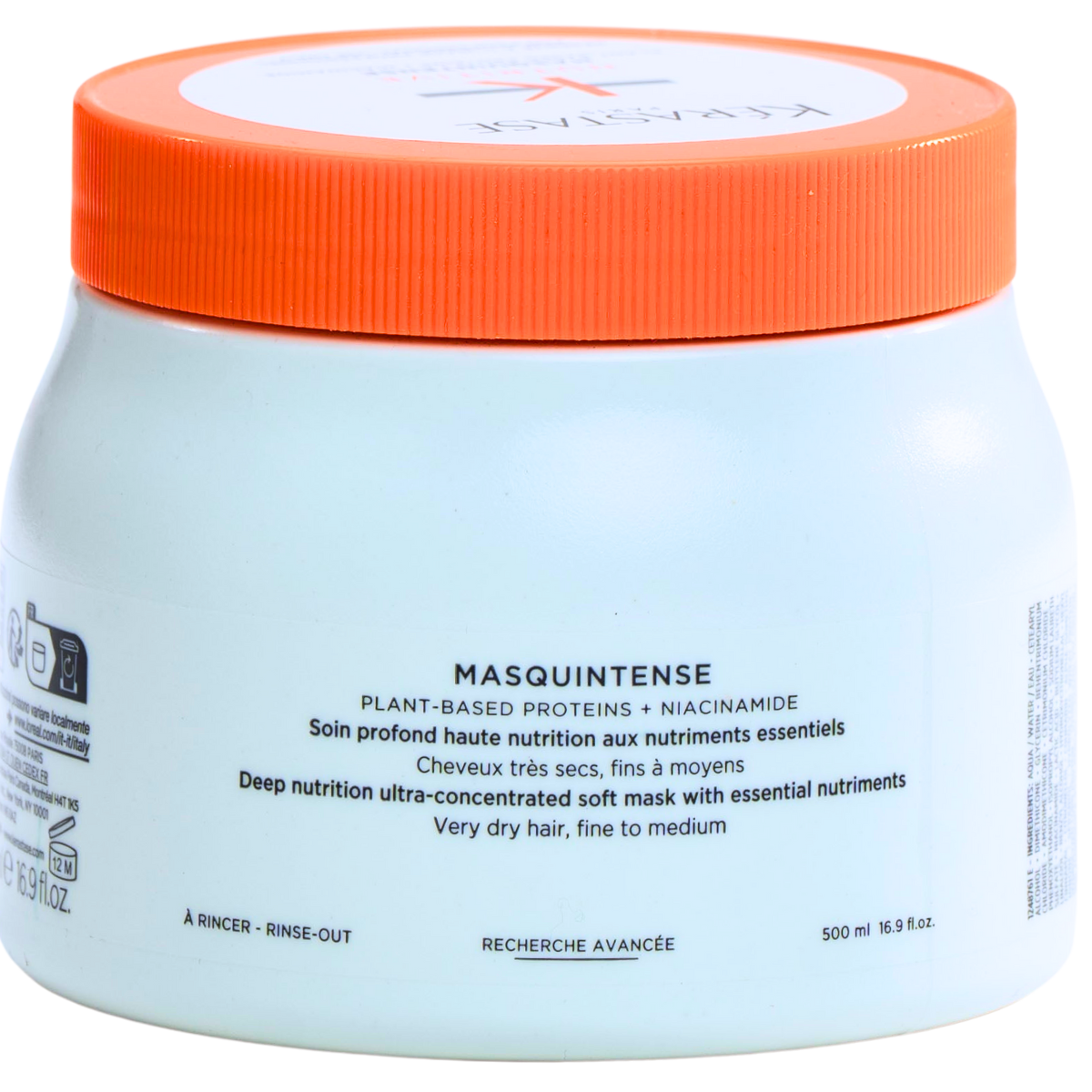 - מסכה מסקינטנס לשיער דק עד בינוני MASQUINTENSE מרוכזת במיוחד להזנת השיער קרסטס 500 מ"ל מאת קרסטס KERASTASE | | אידיאלית ל- X מסכה לשיער קרסטס | מושלמת ל- {{ product_use_case }}