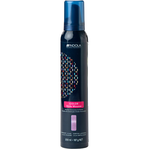 מוס לשיער - מוס צבע זמני לשיער COLOR STYLE MOUSSE במגוון צבעים אינדולה 200 מ"ל מאת אינדולה INDOLA | לילך | אידיאלית ל- אינדולה מוס לשיער צביעת שיער בבית | מושלמת ל- {{ product_use_case }}