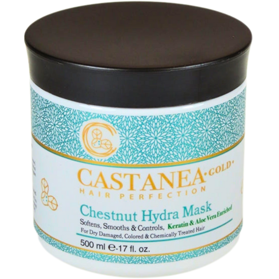 מסכה לשיער - מסכת ערמונים ואלוורה לשיער יבש, צבוע ולאחר טיפולים כימיים קסטניה 500 מ