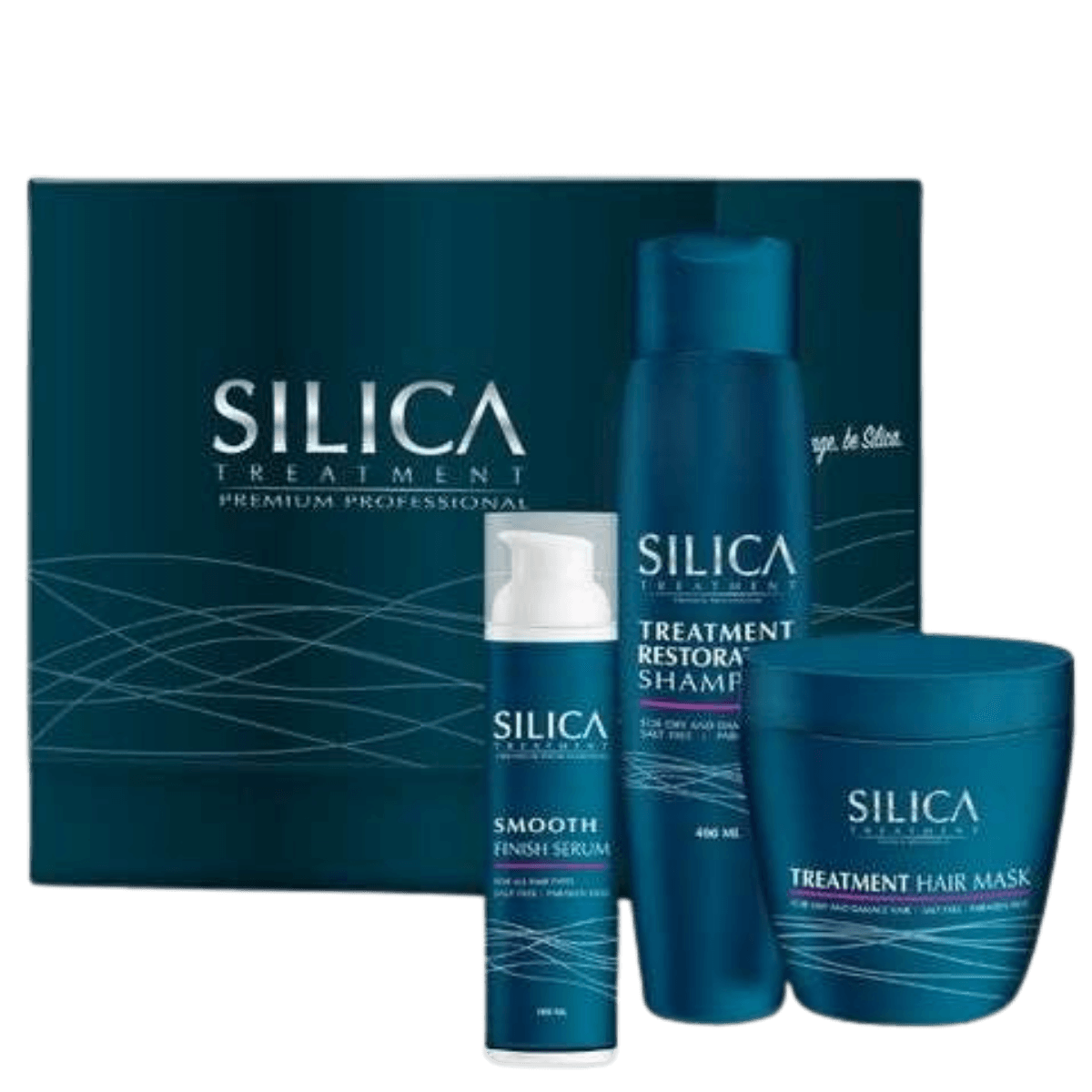 מארז שי - ערכת מוצרים לשיקום השיער לאחר החלקה SILICA שמפו+מסכה+סרום+מברשת סיליקה מאת סיליקה SILICA | | אידיאלית ל- מארזי שי סיליקה | מושלמת ל- {{ product_use_case }}