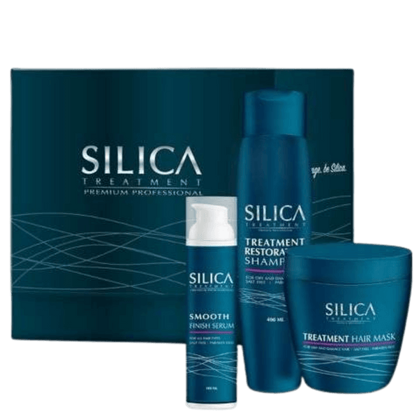 מארז שי - ערכת מוצרים לשיקום השיער לאחר החלקה SILICA שמפו+מסכה+סרום+מברשת סיליקה מאת סיליקה SILICA | | אידיאלית ל- מארזי שי סיליקה | מושלמת ל- {{ product_use_case }}