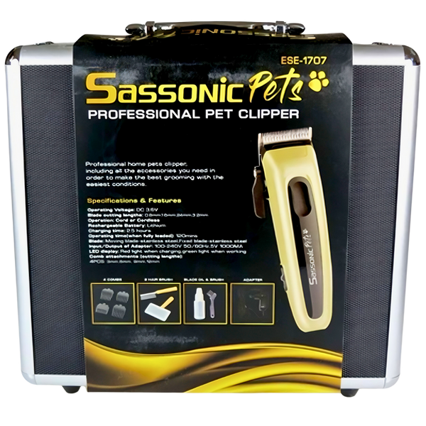 מכשירים חשמליים - מכונת תספורת לבעלי חיים SASSONIC ססוניק PETS ESE1707 מאת ססוניק SASSONIC | | אידיאלית ל- מכונות תספורת ססוניק | מושלמת ל- {{ product_use_case }}