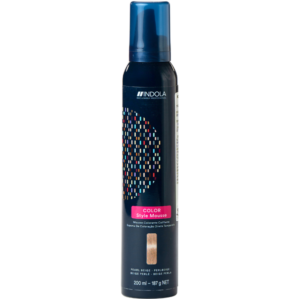 מוס לשיער - מוס צבע זמני לשיער COLOR STYLE MOUSSE במגוון צבעים אינדולה 200 מ"ל מאת אינדולה INDOLA | בז' פנינה | אידיאלית ל- אינדולה מוס לשיער צביעת שיער בבית | מושלמת ל- {{ product_use_case }}