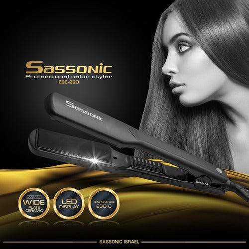 - מחליק שיער קרמי מקצועי Sassonic ססוניק דגם 290 מאת ססוניק SASSONIC | | אידיאלית ל- מחליקי שיער ססוניק | מושלמת ל- {{ product_use_case }}