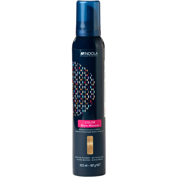 מוס לשיער - מוס צבע זמני לשיער COLOR STYLE MOUSSE במגוון צבעים אינדולה 200 מ"ל מאת אינדולה INDOLA | בלונד דבש | אידיאלית ל- אינדולה מוס לשיער צביעת שיער בבית | מושלמת ל- {{ product_use_case }}