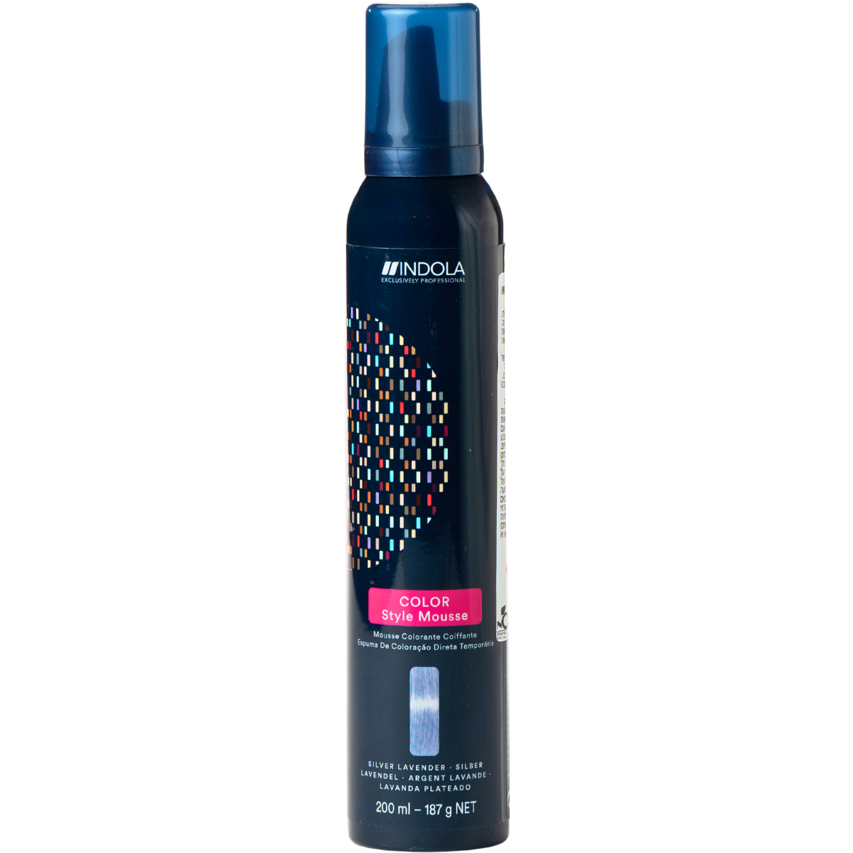 מוס לשיער - מוס צבע זמני לשיער COLOR STYLE MOUSSE במגוון צבעים אינדולה 200 מ"ל מאת אינדולה INDOLA | סילבר לבנדר | אידיאלית ל- אינדולה מוס לשיער צביעת שיער בבית | מושלמת ל- {{ product_use_case }}