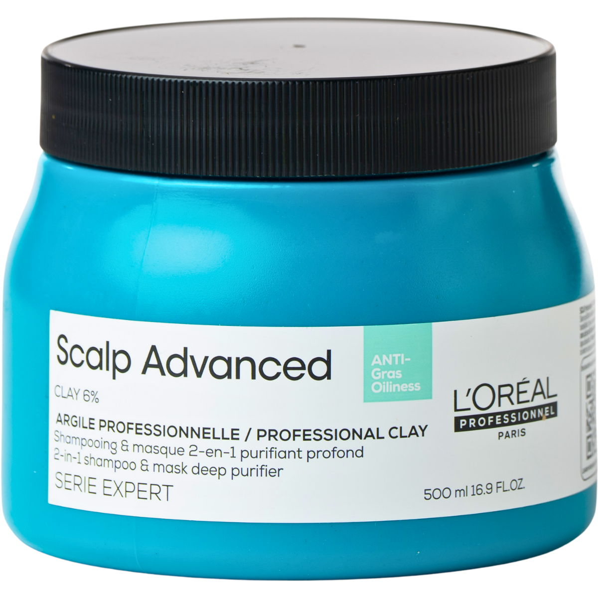 שמפו לשיער - שמפו + מסכה SCALP ADVANCED SERIE EXPERT לניקוי עמוק לוריאל 500 מ"ל מאת לוריאל LOREAL | | אידיאלית ל- X לוריאל מסכה לשיער שמפו לשיער | מושלמת ל- {{ product_use_case }}