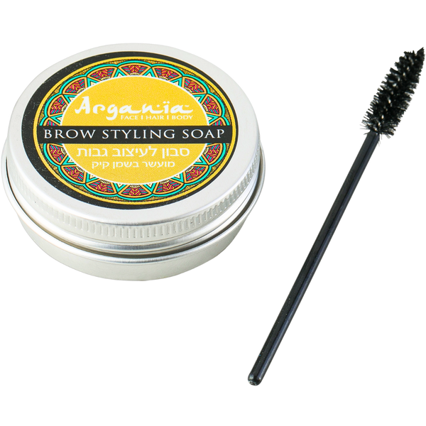 סבון לגבות - סבון לעיצוב גבות ARGANIA מועשר בשמן קיק + מברשת מתנה מאת ארגניה ARGANIA | | אידיאלית ל- ארגניה טיפוח גבות | מושלמת ל- {{ product_use_case }}