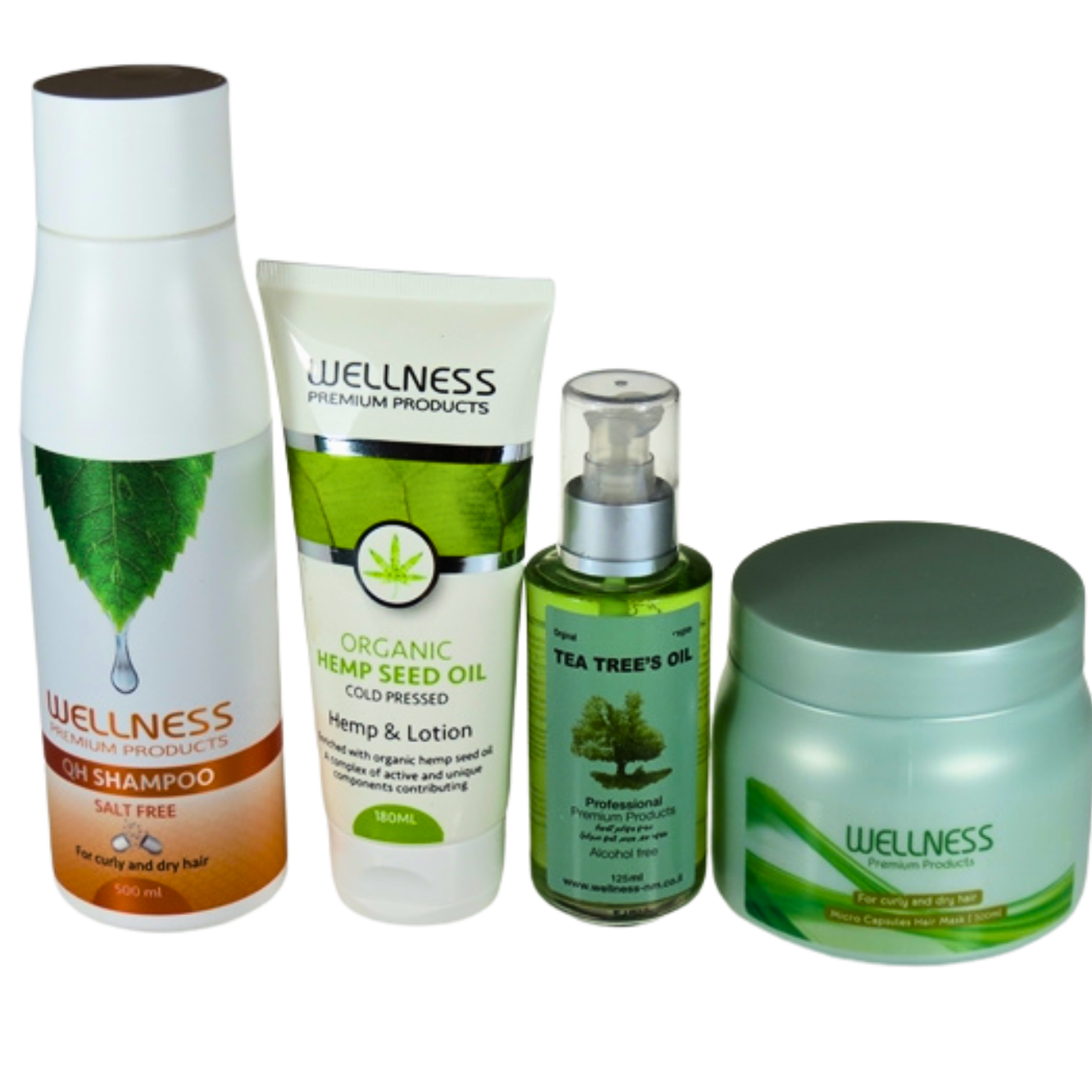 מארז שי - ערכת טיפוח לשיער WELLNESS שמפו, מסכה, שמן עץ התה וקרם גוף וולנס מאת וולנס WELLNESS | | אידיאלית ל- וולנס מארזי שי | מושלמת ל- {{ product_use_case }}