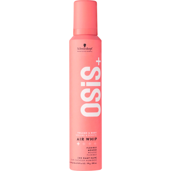 מוס לשיער - מוס להענקת נפח AIR WHIP לשיער OSIS+ שוורצקופף 200 מ"ל מאת שוורצקופף SCHWARZKOPF | | אידיאלית ל- מוס לשיער שוורצקופף | מושלמת ל- {{ product_use_case }}