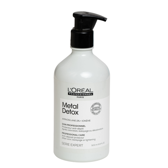 שמפו לשיער - שמפו מטאל דיטוקס METAL DETOX לנטרול מתכות לשיער שעבר צביעה בליאג` או הבהרה LOREAL לוריאל 500 מ