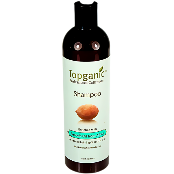 שמפו לשיער - שמפו מועשר בשמן באובב לשיער פגום Topganic טופגניק 400 מ"ל מאת טופגניק TOPGANIC | | אידיאלית ל- הגנה מהשמש טופגניק שמפו טבעי שמפו לשיער | מושלמת ל- {{ product_use_case }}