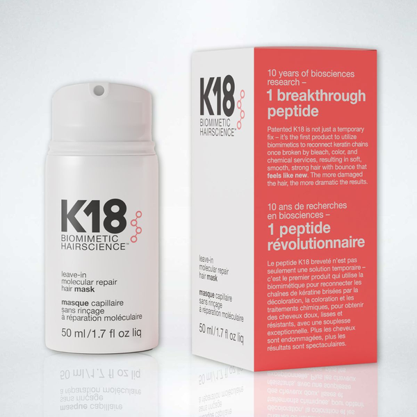 מסכה/מרכך ללא שטיפה - מסכה K18 לתיקון ושיקום מולקולרי של השיער ללא שטיפה 50 מ"ל AQUIS מאת קיי 18 K18 | | אידיאלית ל- הנמכרים ביותר קיי 18 שיקום שיער | מושלמת ל- {{ product_use_case }}